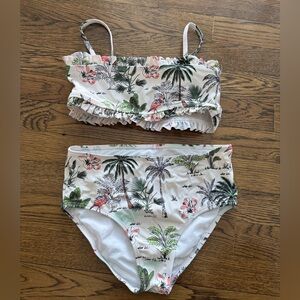 Janie and Jack Floral Bikini Set size 10